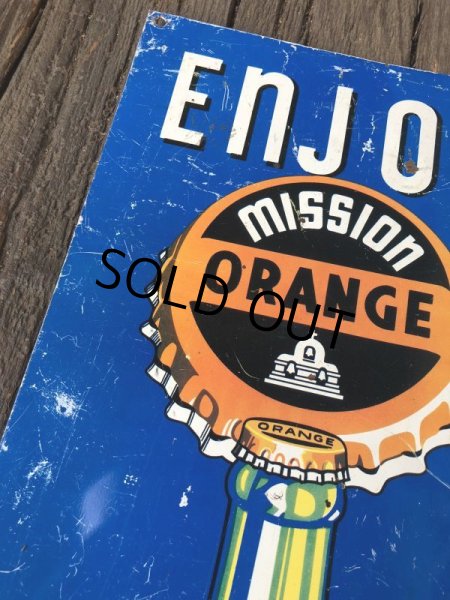 画像6: Vintage Mission Orange Sign (J795)  (6)