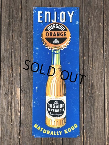 画像3: Vintage Mission Orange Sign (J795)  (3)