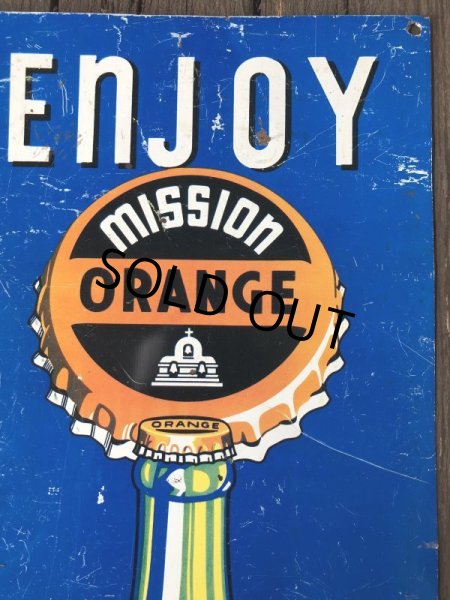 画像7: Vintage Mission Orange Sign (J795)  (7)