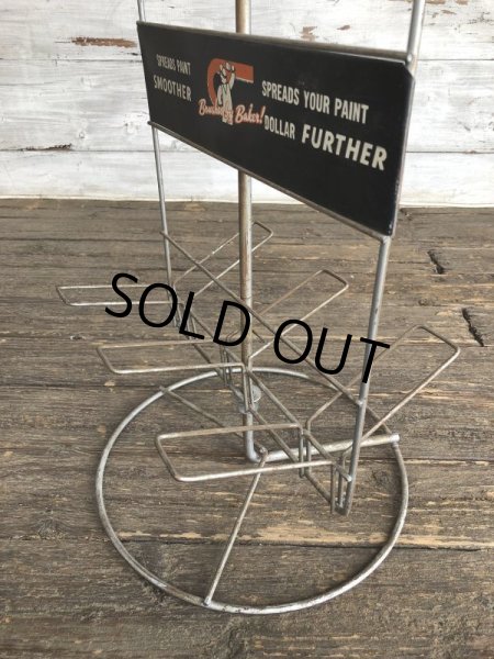 画像9: Vintage Brushes by Baker Store Display Rack Sign (J794)  (9)