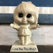 画像1: Vintage Message Doll I LOVE YOU THIS MUCH (J797)  (1)