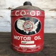 画像3: Vintage Oil can CO-OP Motor Oil 5 U.S. GALLONS (J806)   (3)
