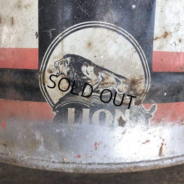 画像9: Vintage Oil can LION Motor Oil 5 U.S. GALLONS (J804)   (9)