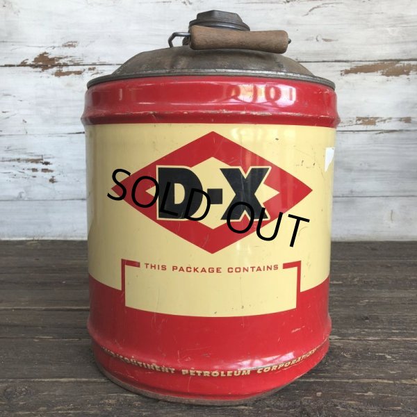 画像3: Vintage Oil can D-X Motor Oil 5 U.S. GALLONS (J803)   (3)