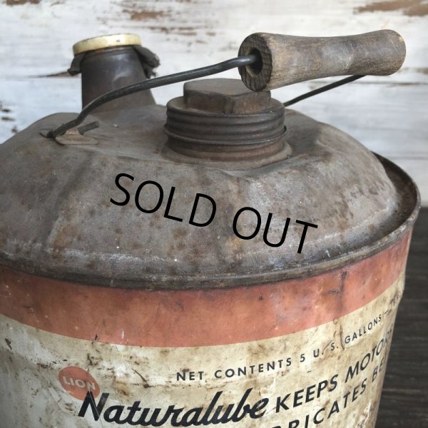 画像6: Vintage Oil can LION Motor Oil 5 U.S. GALLONS (J804)   (6)