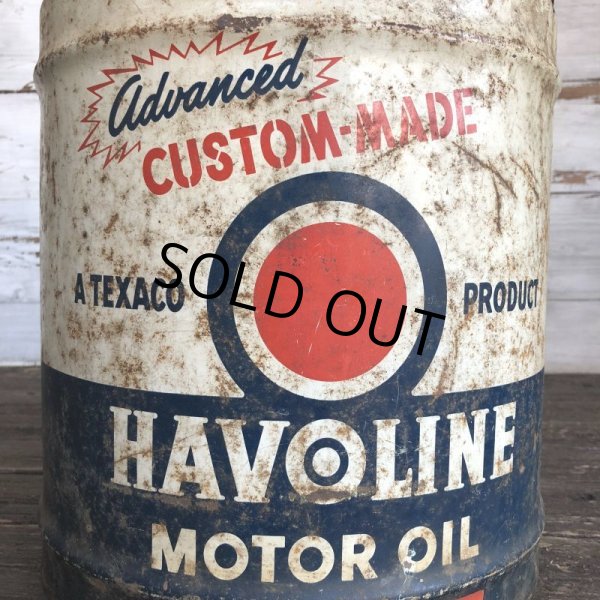 画像9: Vintage Oil can HAVOLINE Motor Oil 5 U.S. GALLONS (J805)   (9)