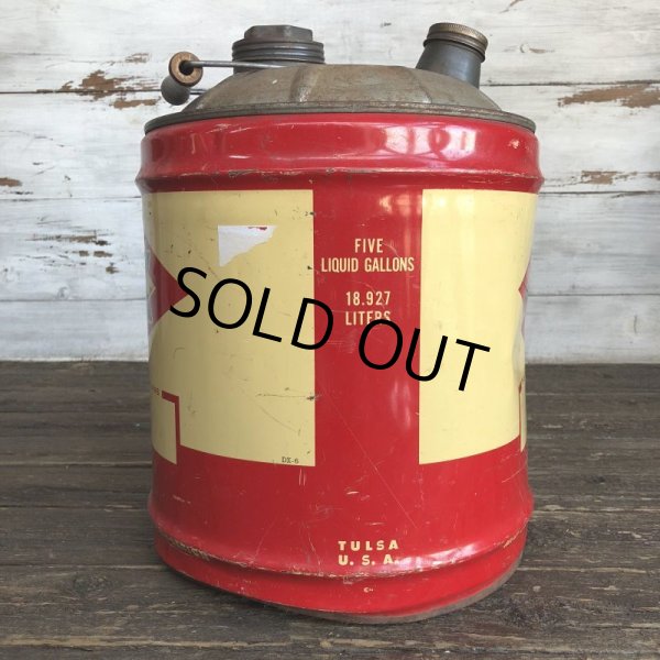 画像2: Vintage Oil can D-X Motor Oil 5 U.S. GALLONS (J803)   (2)