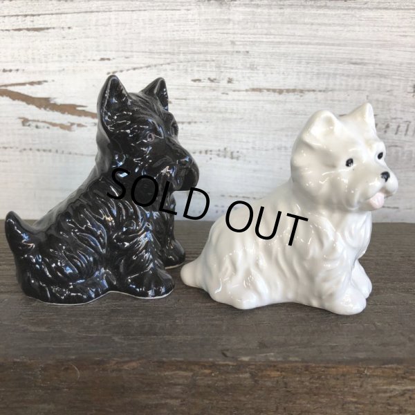 画像5: Vintage Black & White Scotch Whisky Salt & Pepper Shaker (J810) (5)