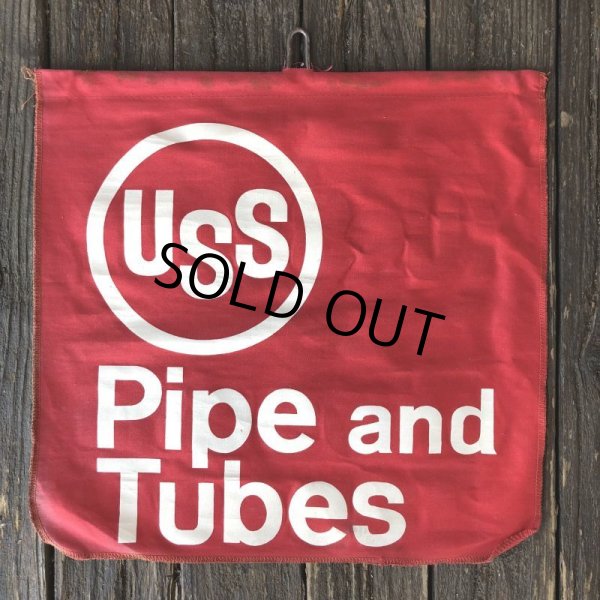 画像2: Vintage USS Pipe and Tubes Cloth Banner Sign (J815) (2)