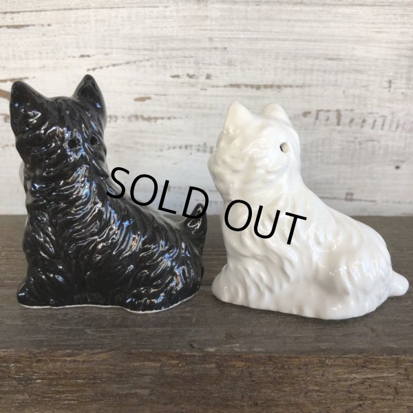 画像3: Vintage Black & White Scotch Whisky Salt & Pepper Shaker (J810) (3)