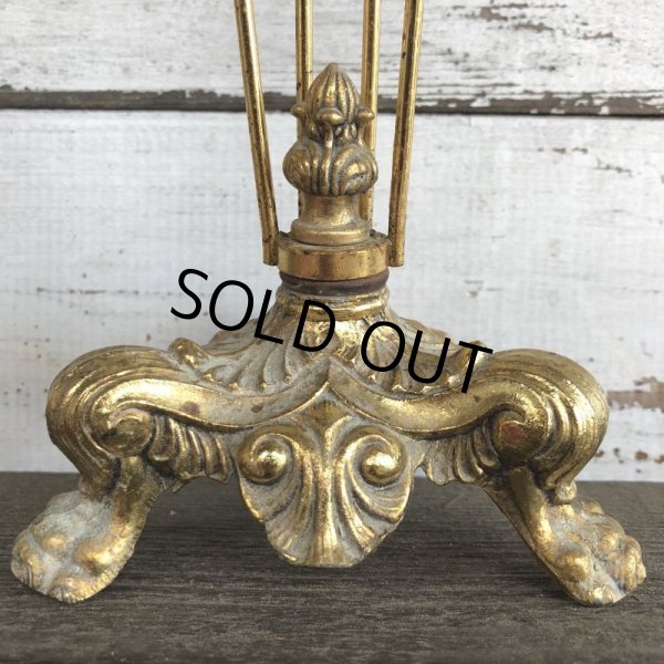 画像5: Vintage Brass Toned Counter Top Wire display Rack (J816) (5)