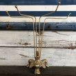 画像2: Vintage Brass Toned Counter Top Wire display Rack (J816) (2)