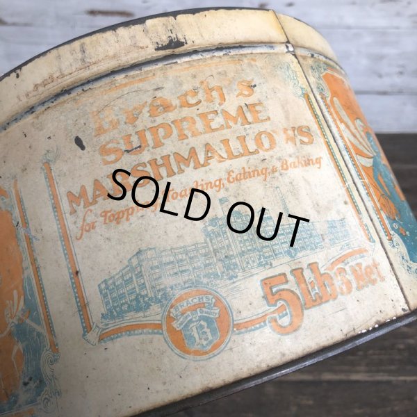 画像3: 30s Vintage Brach's SUPREME white MARSHMALLOWS can (J819) (3)