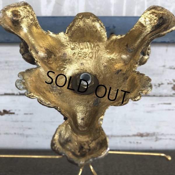 画像6: Vintage Brass Toned Counter Top Wire display Rack (J816) (6)