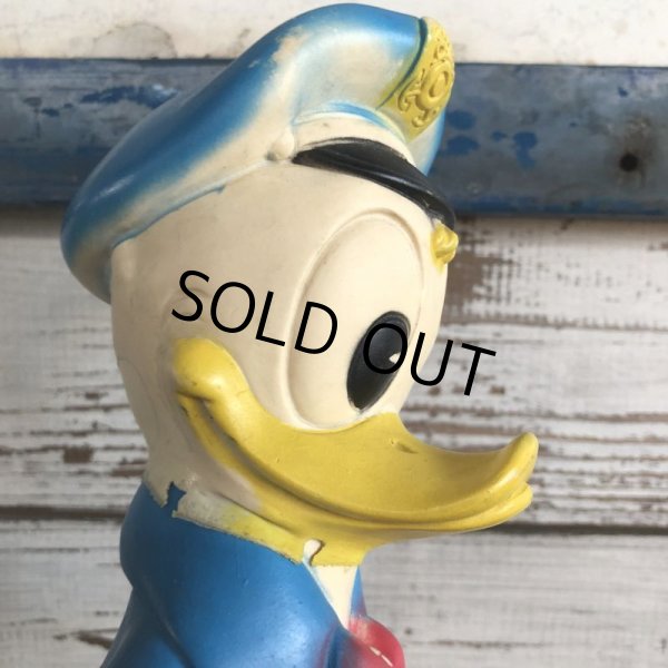 画像8:  60s Vintage DELL Disney Donald Duck Rubber Doll Captain (J828) (8)