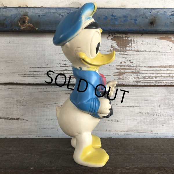 画像2:  60s Vintage DELL Disney Donald Duck Rubber Doll Captain (J828) (2)