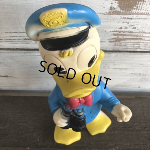 画像6:  60s Vintage DELL Disney Donald Duck Rubber Doll Captain (J828) (6)
