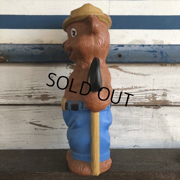 画像2: Vintage Smokey The Bear 14' Plastic Blow Mold Bank (J844) (2)