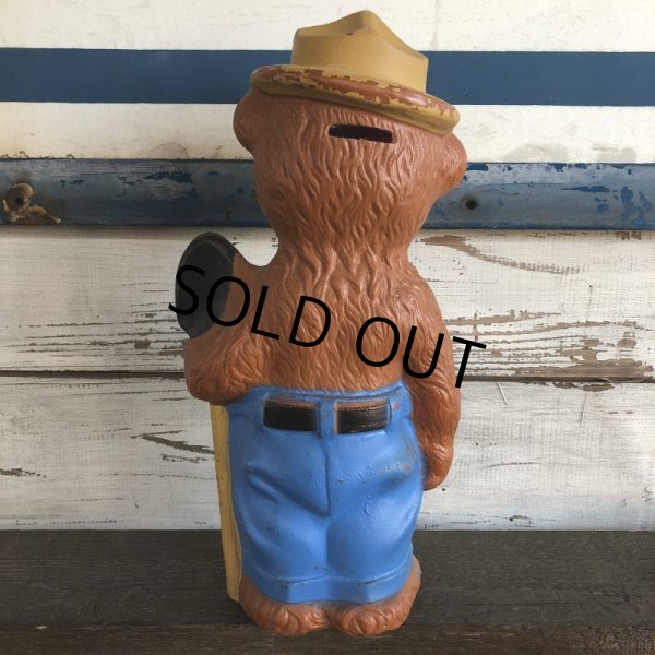 画像3: Vintage Smokey The Bear 14' Plastic Blow Mold Bank (J844) (3)