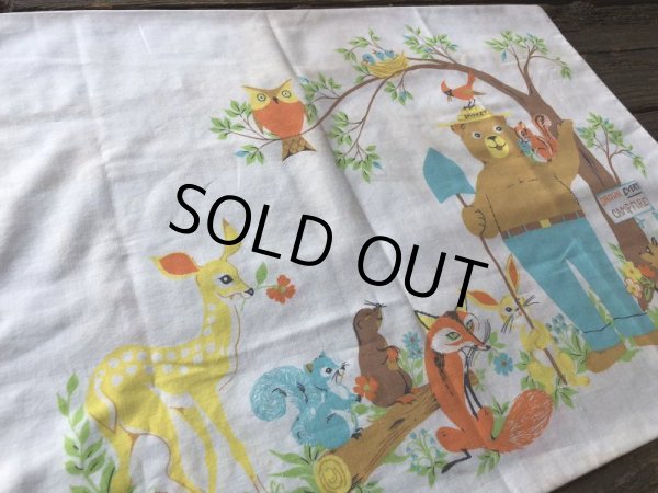 画像6: 70s Vintage Smokey The Bear Pillow Case (J845) (6)