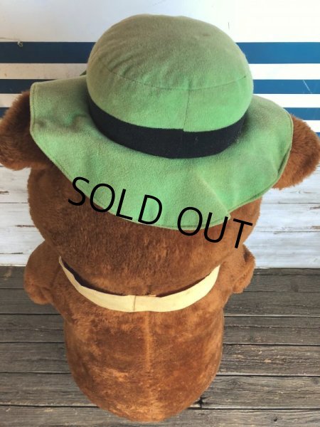 画像8: 80s Hanna Barbera Yogi Bear 4ft Huge Plush (J847) (8)