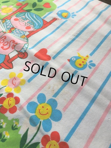 画像7: 70s Vintage Mother Goose Pillow Case (J852) (7)