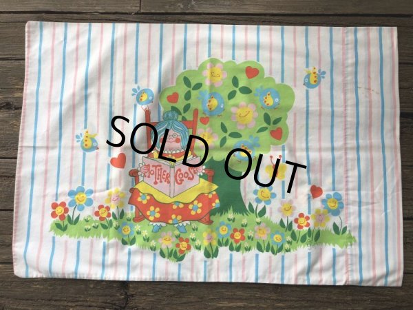 画像2: 70s Vintage Mother Goose Pillow Case (J852) (2)
