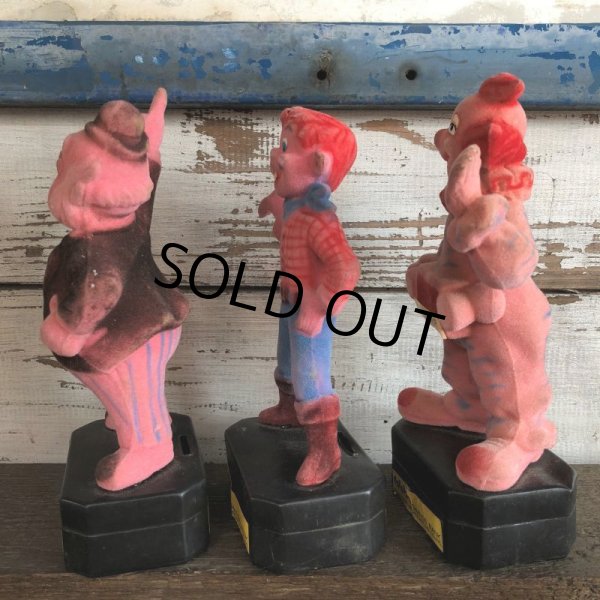 画像4: 70s Vintage Howdy Doody Flocked Plastic Bank Doll Set (J860) (4)