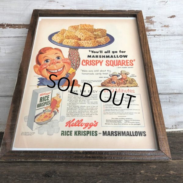 画像1: 50s Vintage Howdy Doody Magazine AD w/frame (J862) (1)