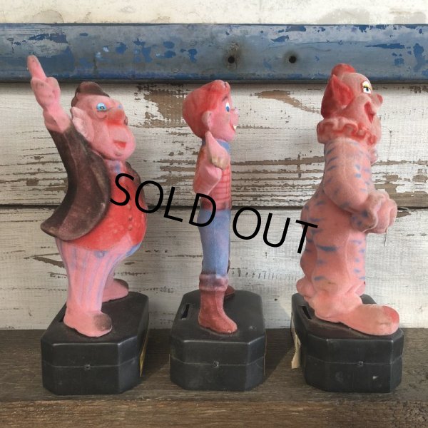 画像2: 70s Vintage Howdy Doody Flocked Plastic Bank Doll Set (J860) (2)