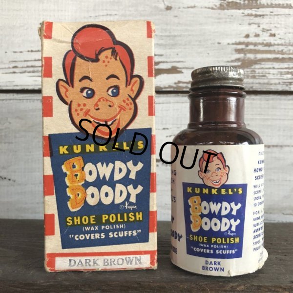 画像2: 50s Vintage Howdy Doody Kunkel's Shoe Polish Dk Brown (J871) (2)
