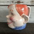 画像2: 50s Vintage Howdy Doody Ceramic Face Mug (J873) (2)