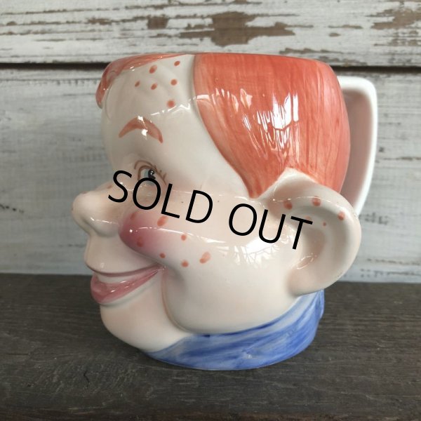 画像2: 50s Vintage Howdy Doody Ceramic Face Mug (J873) (2)