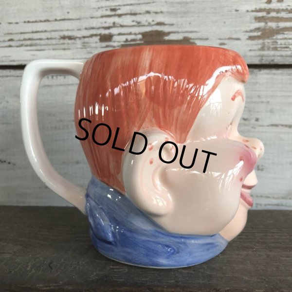 画像4: 50s Vintage Howdy Doody Ceramic Face Mug (J873) (4)