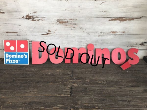 画像9: Vintage Domino's Pizza Letters Sign (J875) (9)