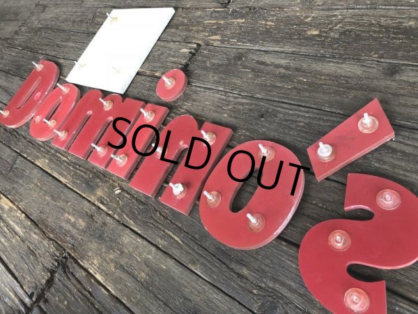 画像5: Vintage Domino's Pizza Letters Sign (J875) (5)