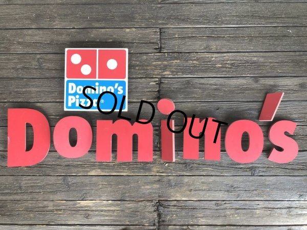 画像1: Vintage Domino's Pizza Letters Sign (J875) (1)