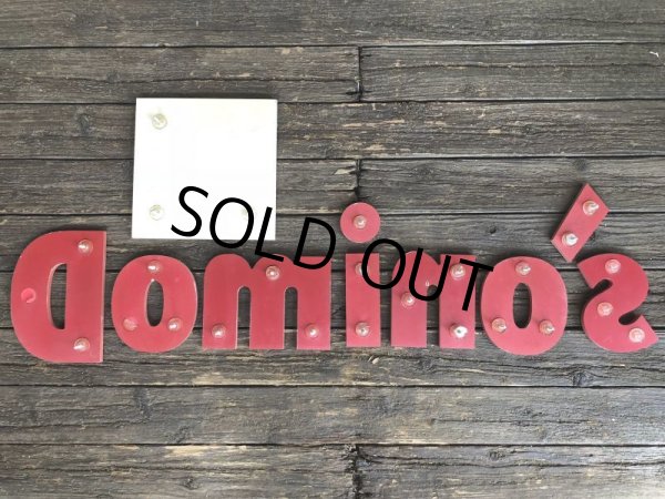 画像2: Vintage Domino's Pizza Letters Sign (J875) (2)