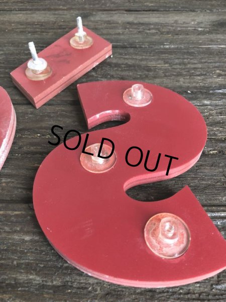 画像4: Vintage Domino's Pizza Letters Sign (J875) (4)