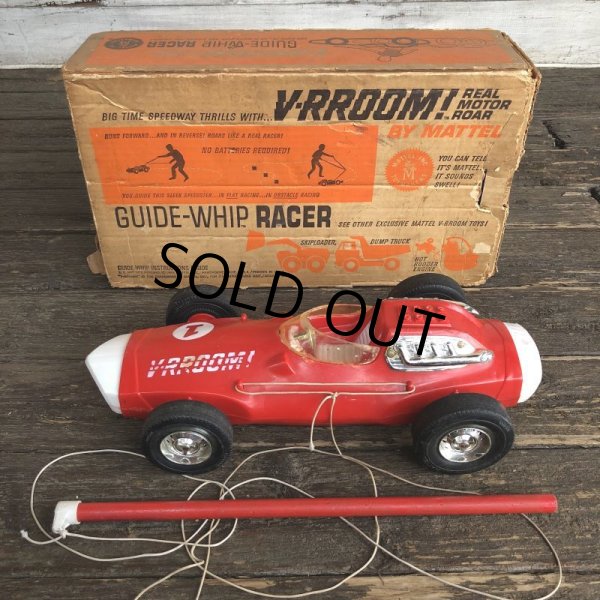 画像3: 60s Vintage Mattel V-RROOM! Guide-Whip Racer (J881)  (3)