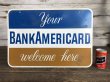 画像5: 60s Vintag BANK OF AMERICA Double Side Sign  (J941) (5)