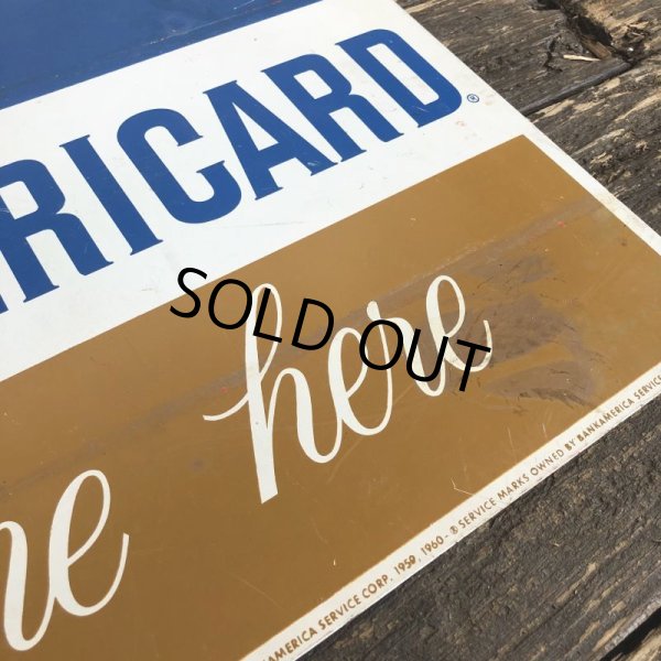 画像7: 60s Vintag BANK OF AMERICA Double Side Sign  (J941) (7)