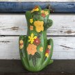 画像4: 70s Vintag  Hippie Flower Power Ceramic Frog Bank (J948) (4)
