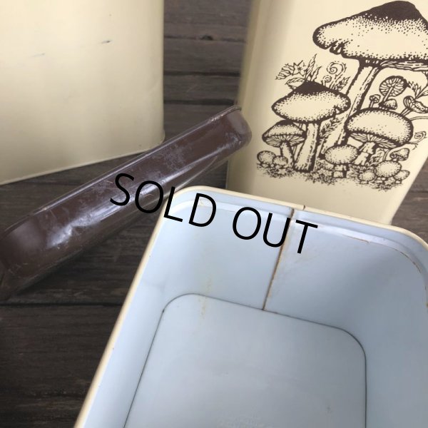 画像8: 70s Vintage Mushrom Canister Tin Can Set (J946) (8)