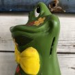 画像6: 70s Vintag  Hippie Flower Power Ceramic Frog Bank (J948) (6)