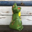 画像5: 70s Vintag  Hippie Flower Power Ceramic Frog Bank (J948) (5)