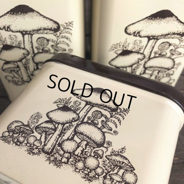 画像5: 70s Vintage Mushrom Canister Tin Can Set (J946) (5)