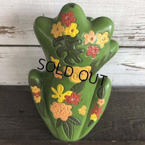 画像8: 70s Vintag  Hippie Flower Power Ceramic Frog Bank (J948) (8)