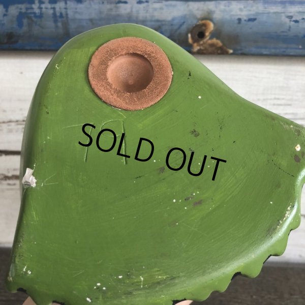 画像9: 70s Vintag  Hippie Flower Power Ceramic Frog Bank (J948) (9)