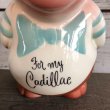 画像2: Vintage Ceramic Piggy Bank For my Cadillac (J957) (2)